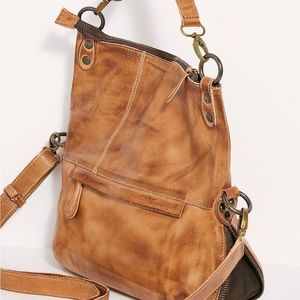 BedStu Tahiti distressed Leather Crossbody/Messenger Bag